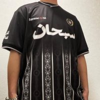 1回試着しただけの美品付属品supreme arabic logo soccer jersey 美品 XL